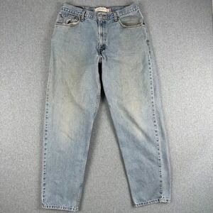Vintage Levi 560 Mens Light Wash Denim Jeans 34x31 Comfort Fit Y2K Distressed